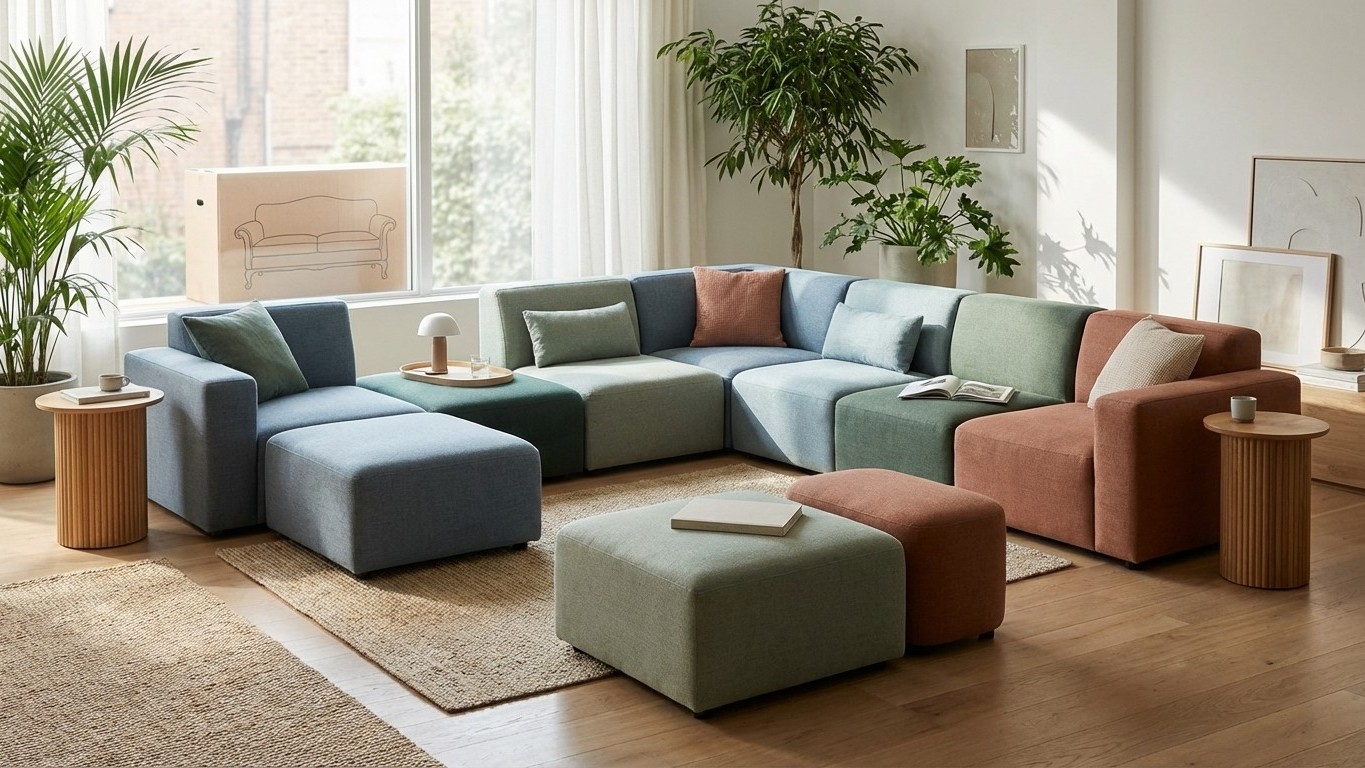 Das traditionelle Sofa-Couchtisch-Duo verschwindet 2026 aus Wohnzimmern – diese modularen Möbel übernehmen