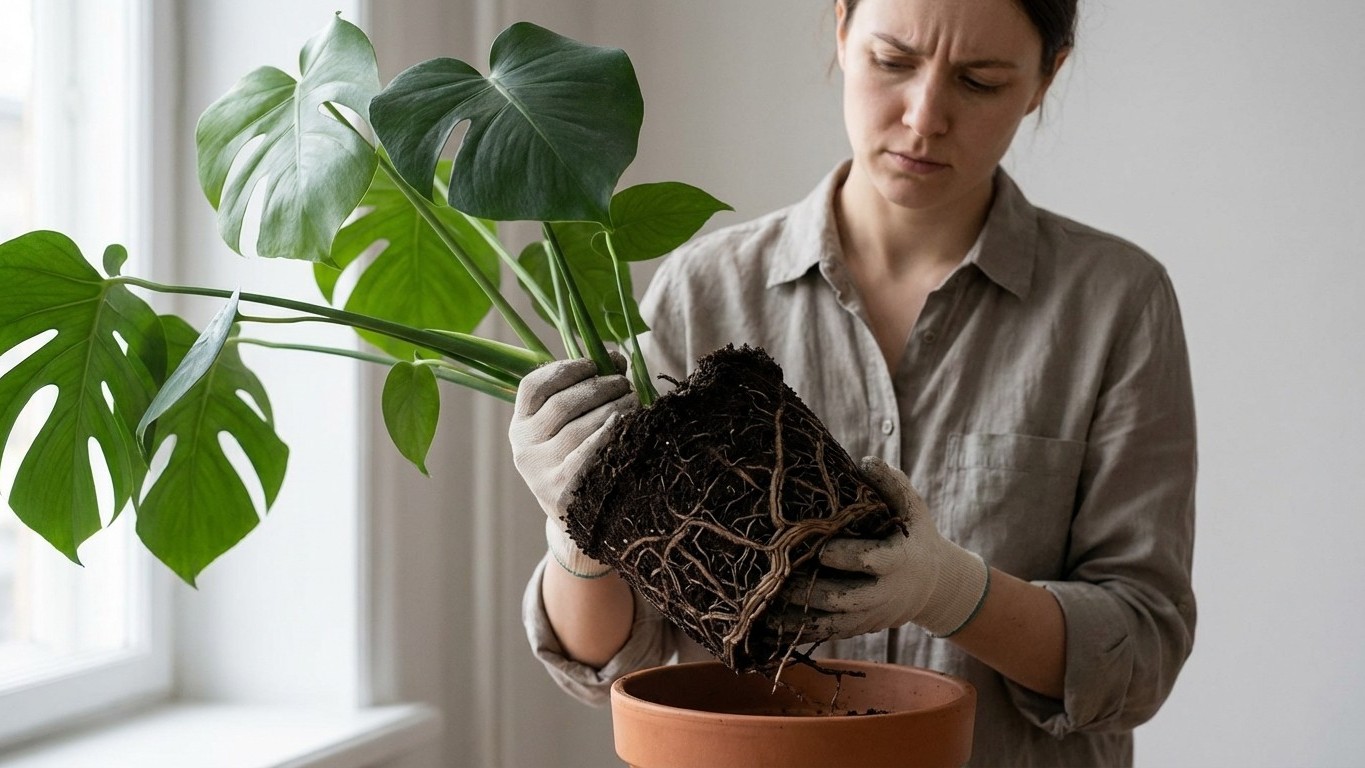Der größte Fehler beim Umtopfen: Warum zu große Töpfe deine Zimmerpflanzen töten