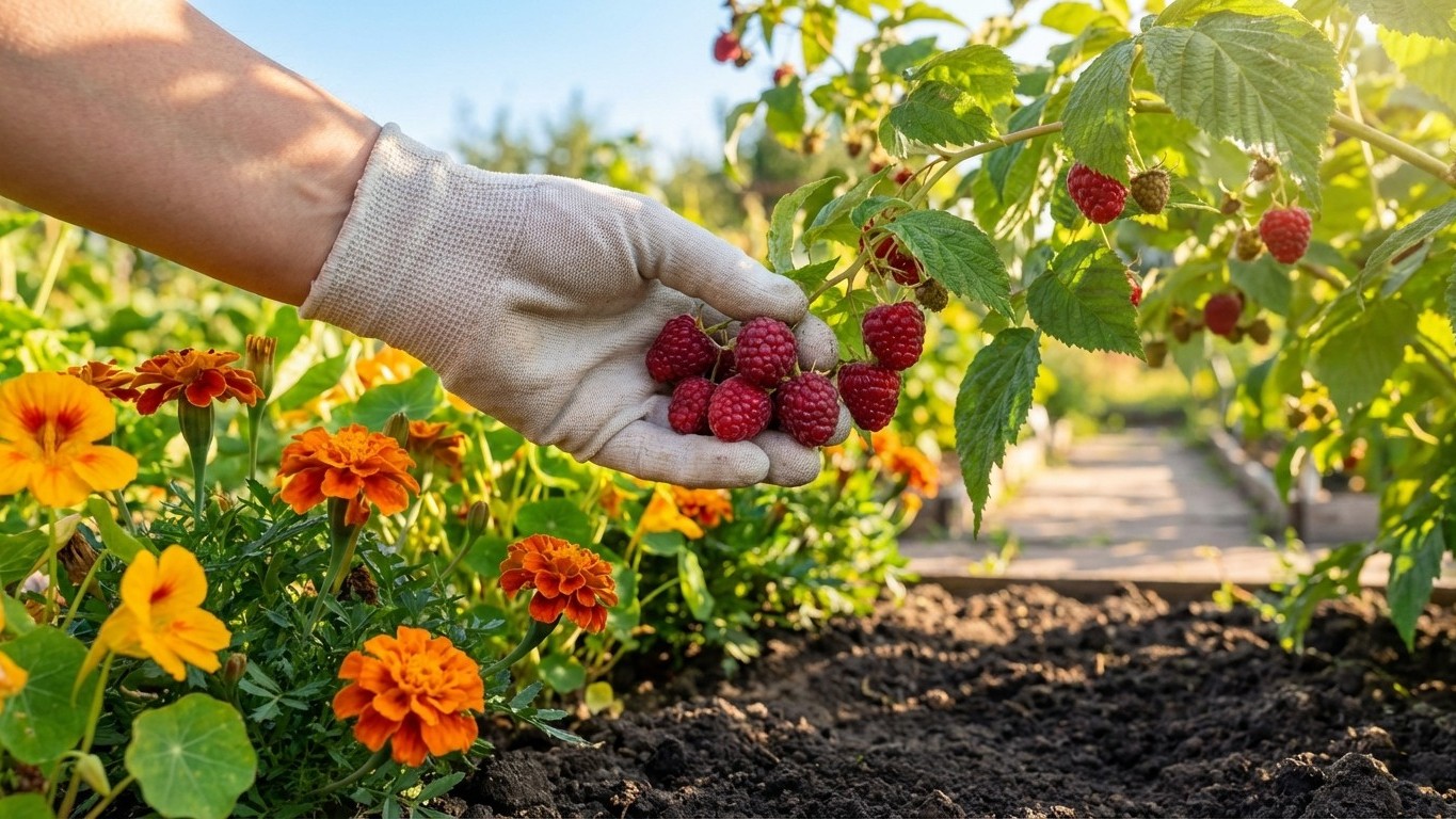Der Himbeer-Trick, den fast alle übersehen – So gelingt die reiche Ernte im Garten!