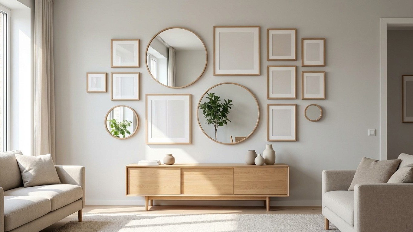 Die japanische Methode, Bilderrahmen und Spiegel so anzuordnen, dass Wände dreimal größer wirken