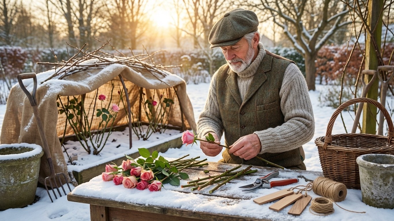 Die vergessene Methode alter Gärtner, um Rosen im Februar kostenlos zu vermehren