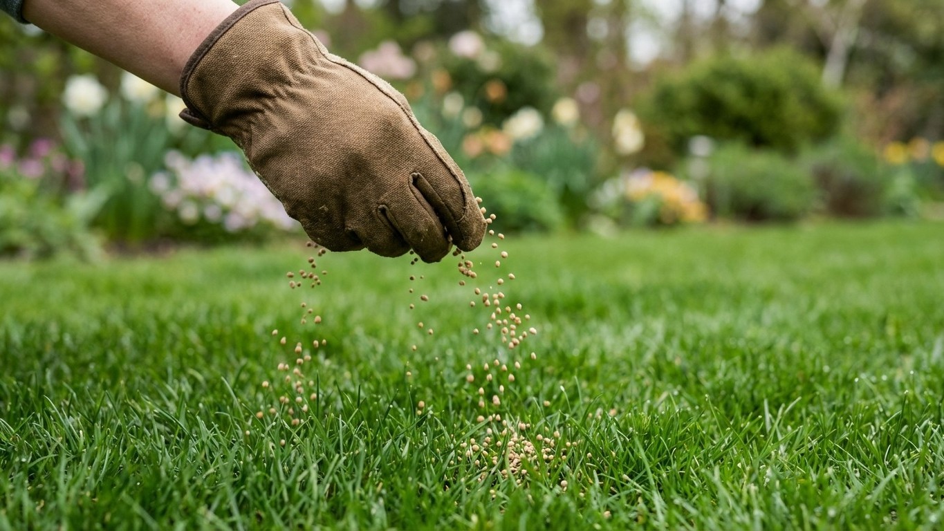 Frühjahrsrasen perfekt düngen: Der genaue Zeitpunkt und die beste Produktwahl