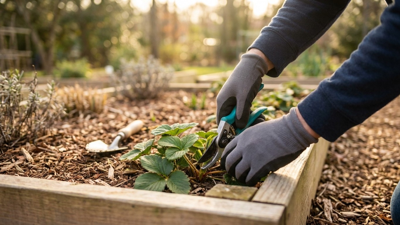 Im Februar unbedingt erledigen: Diese Pflege macht Erdbeeren im Frühling besonders ertragreich