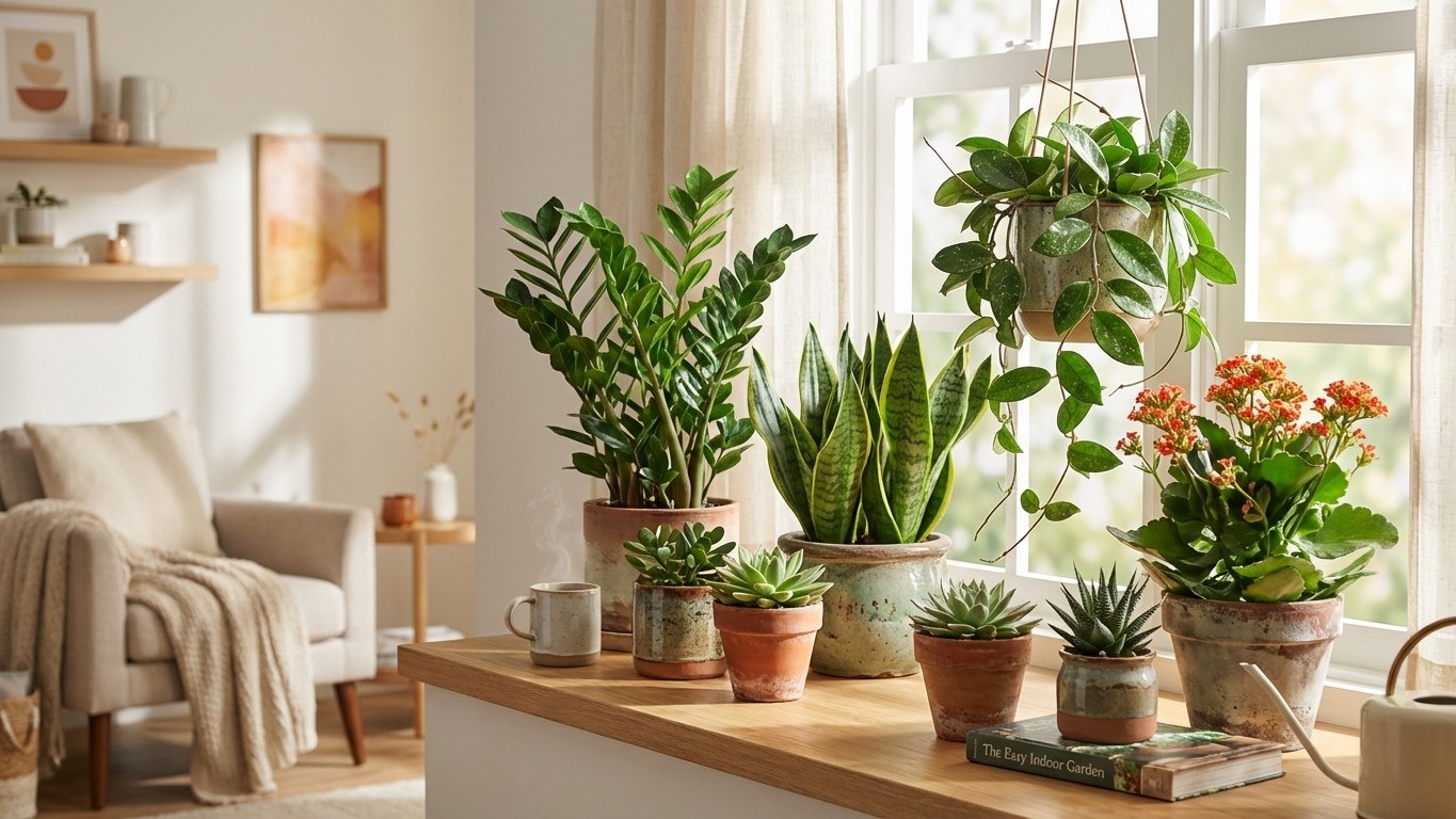 Pflegeleichte zimmerpflanzen: wenig gießen, trotzdem gesund