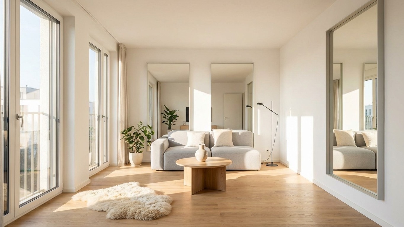Seit ich meine Spiegel so aufstelle, wirkt meine 25-m²-Wohnung doppelt so groß