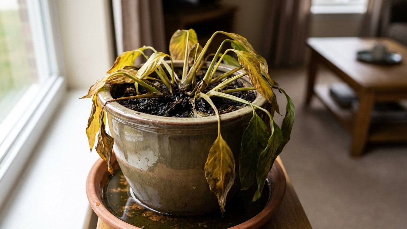 Zu viel gegossen: was tun, wenn zimmerpflanzen im wasser stehen?
