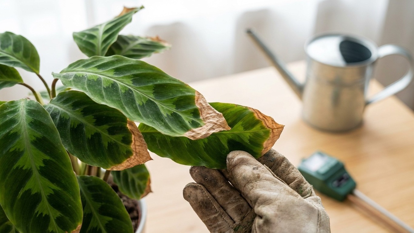 Braune blattspitzen: zu trocken oder zu nass? so findest du die ursache