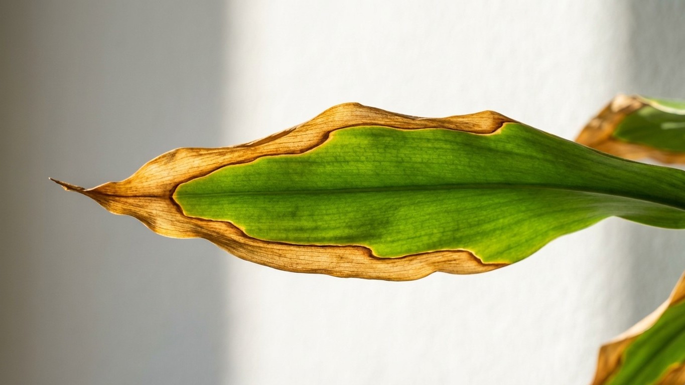 Braune Blattspitzen am Drachenbaum? Das Leitungswasser ist der stille Saboteur