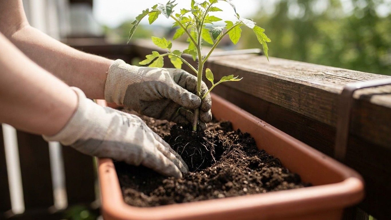 Der häufigste Balkongärtnerfehler: Warum Tomaten im Blumenkasten tief eingepflanzt scheitern