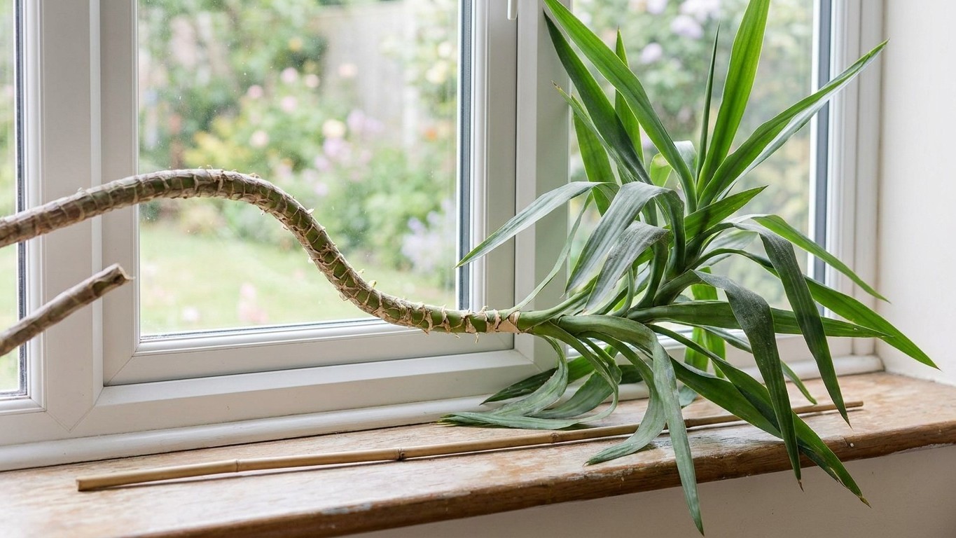 Gekipptes Fenster, umgekippte Pflanze: Wie ein Yucca mir beibrachte, richtig hinzusehen