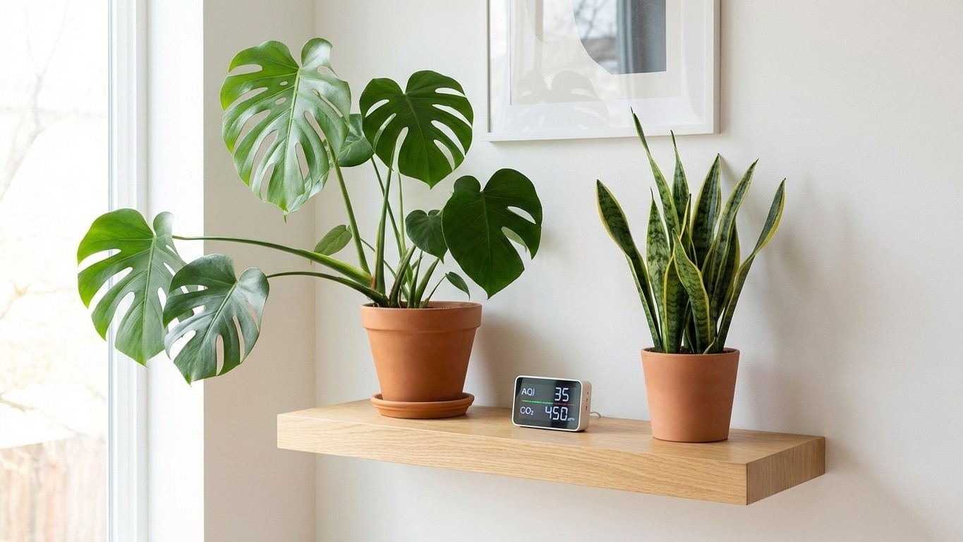 Monstera-Experiment: Wie eine zweite Pflanze die Luftqualität verdoppelt