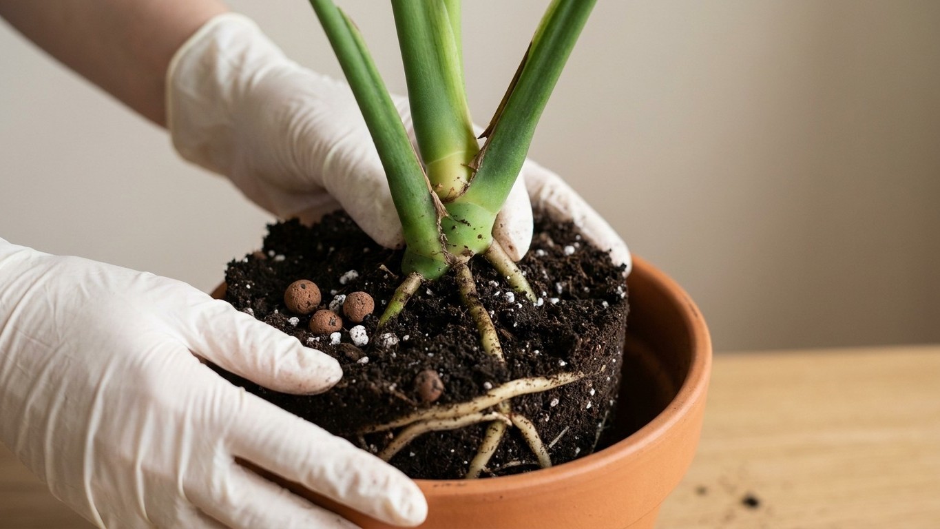 Zimmerpflanzen zu tief eingepflanzt? So rettest du deine Monstera und deinen Ficus