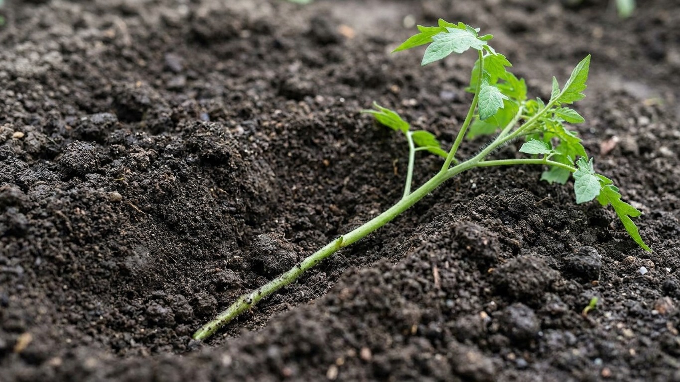 Das Tomaten-Geheimnis: Warum liegende Pflanzen eine revolutionäre Ernte bringen