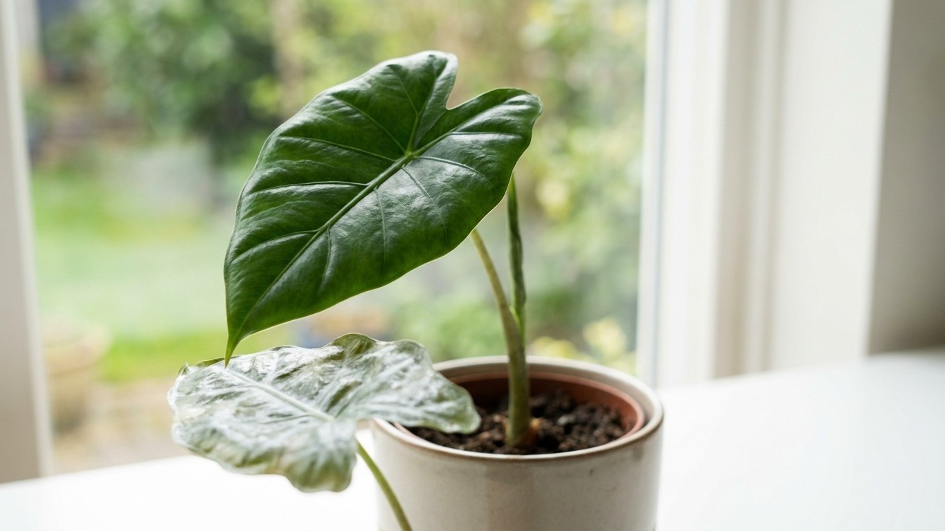 Glasige Alocasia-Blätter nach drei Nächten auf dem Balkon: Das war kein Zufall