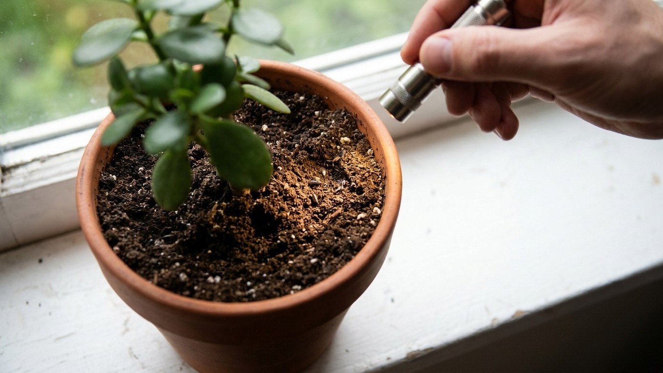 Nachts mit der Taschenlampe: Das Geheimnis der Löcher in deiner Blumenerde