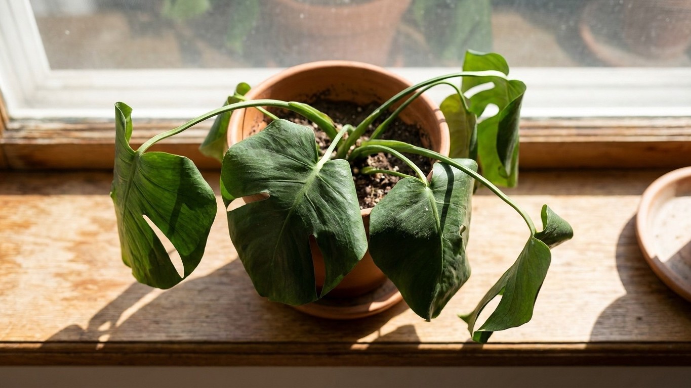 Ich habe meine schlappe Monstera bei 35 Grad reflexartig gegossen: Als ich sie einen Monat später aus dem Topf zog, versta...