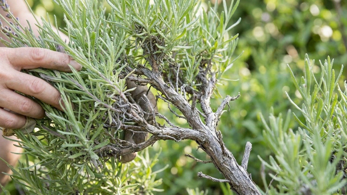 Ich habe meinen Lavendel nach der Blüte kräftig zurückgeschnitten, damit er dichter wird: als ich sah, was aus dem alten H...