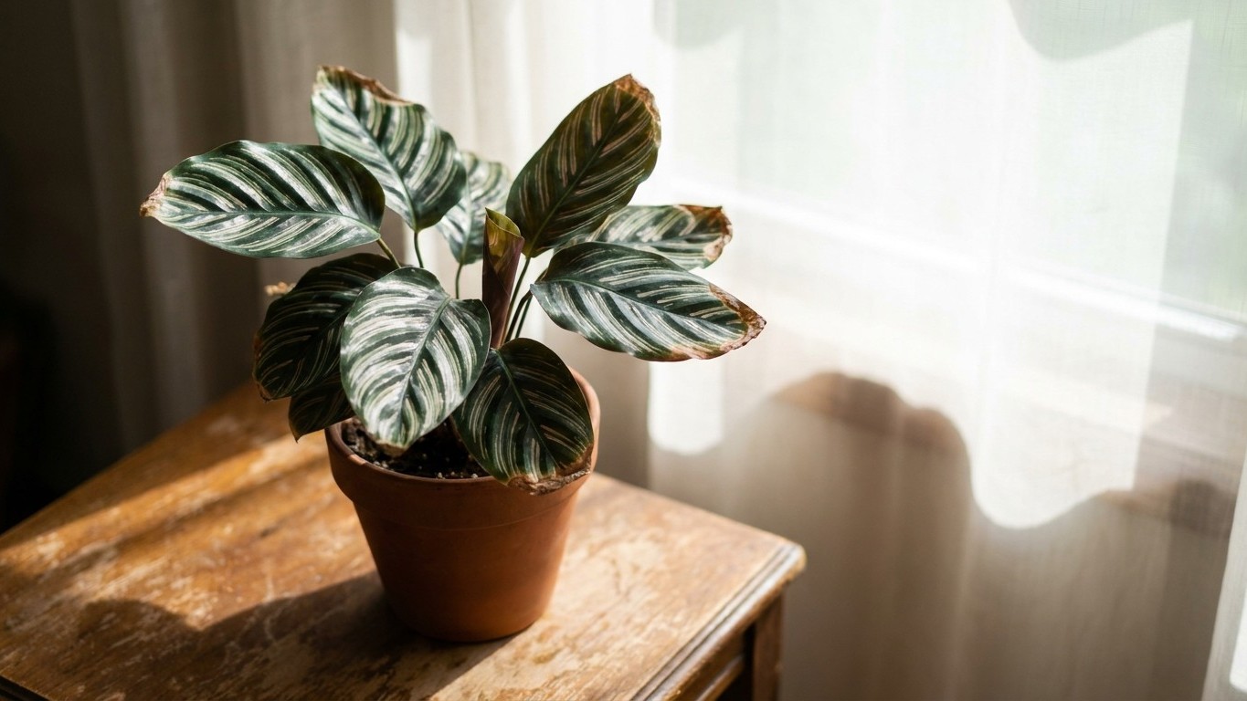 Klimaanlage und braune Blattränder: Was meine Calathea mir über trockene Raumluft verriet
