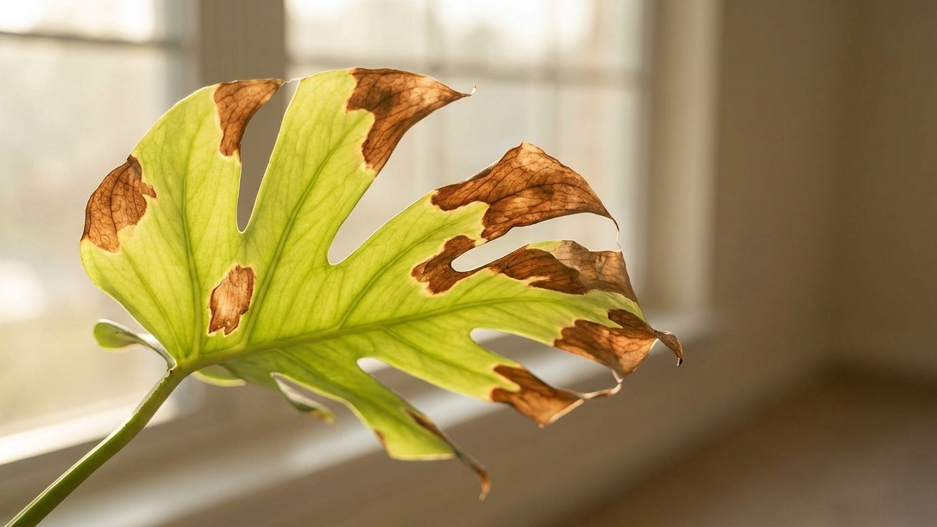 Monstera am Südfenster: Wie intensive Sonne deine Pflanze in drei Wochen zerstört