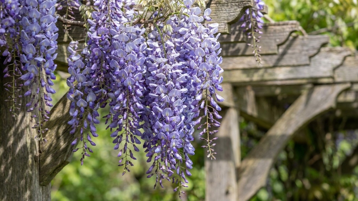 Ich ließ meinen Blauregen jahrelang ungeschnitten und wartete auf Blüten: an dem Tag, als ich die langen Triebe eingekürzt...
