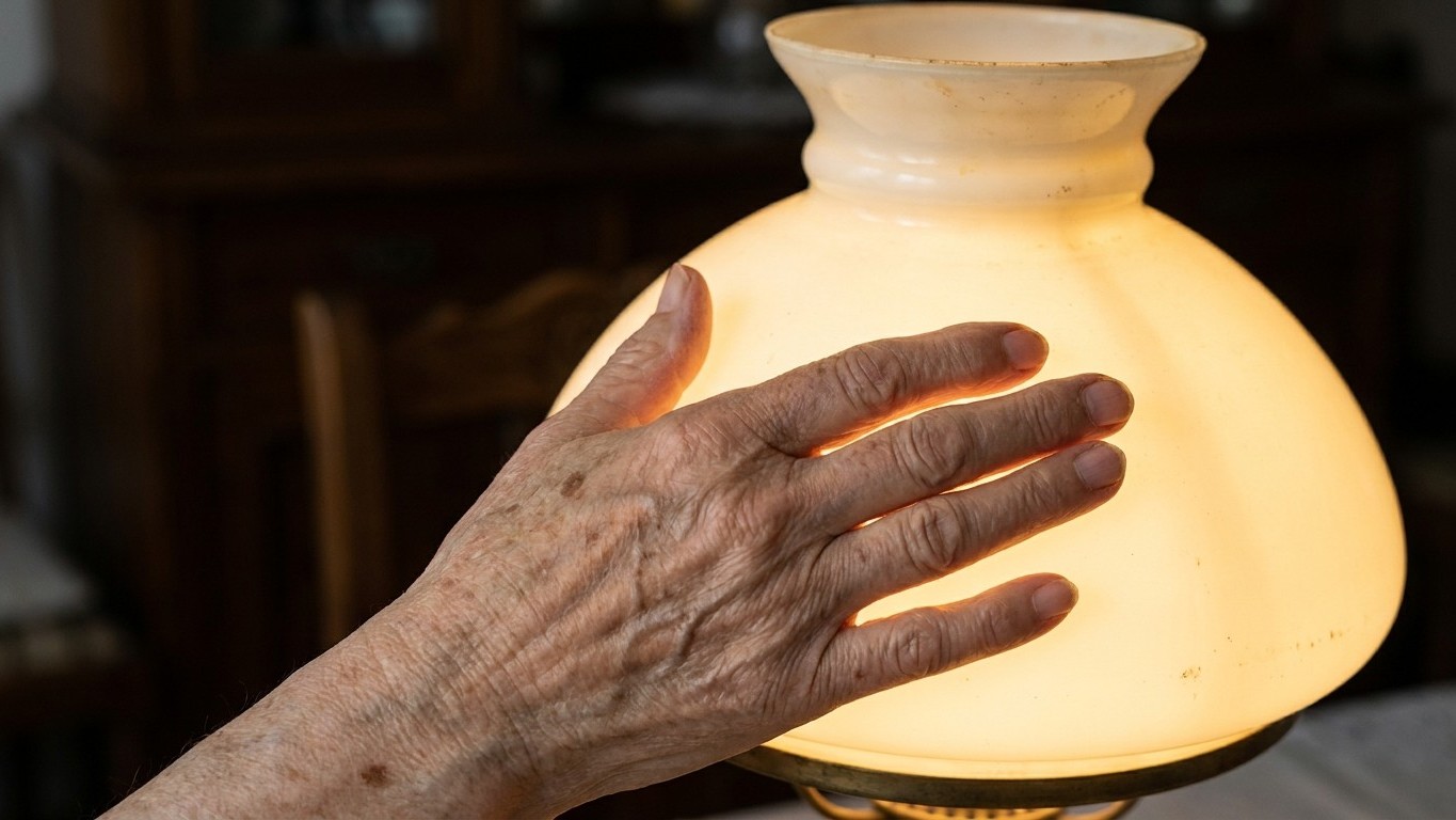 Legen Sie nach einer Stunde die Hand auf den Opalglasschirm Ihrer alten Leuchte: das ist der Test, den Elektriker als Erst...