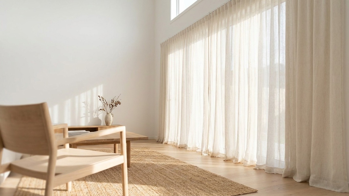Wir alle schrauben die Gardinenstange direkt auf Rahmenhöhe, dabei ist genau dieser Platz der Grund, warum das Fenster ged...