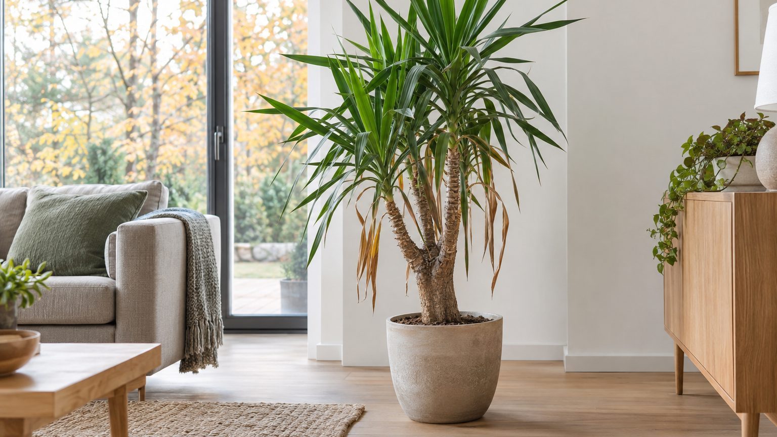 Yucca-Palme hat braune Blätter: Alterung, trockene Luft oder Staunässe? So erkennt man die Ursache am Blattbild